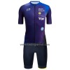 Set Fietsshirt + Korte Koersbroek 2022 Ronde van Frankrijk Lourdes-Hautacam Blauw